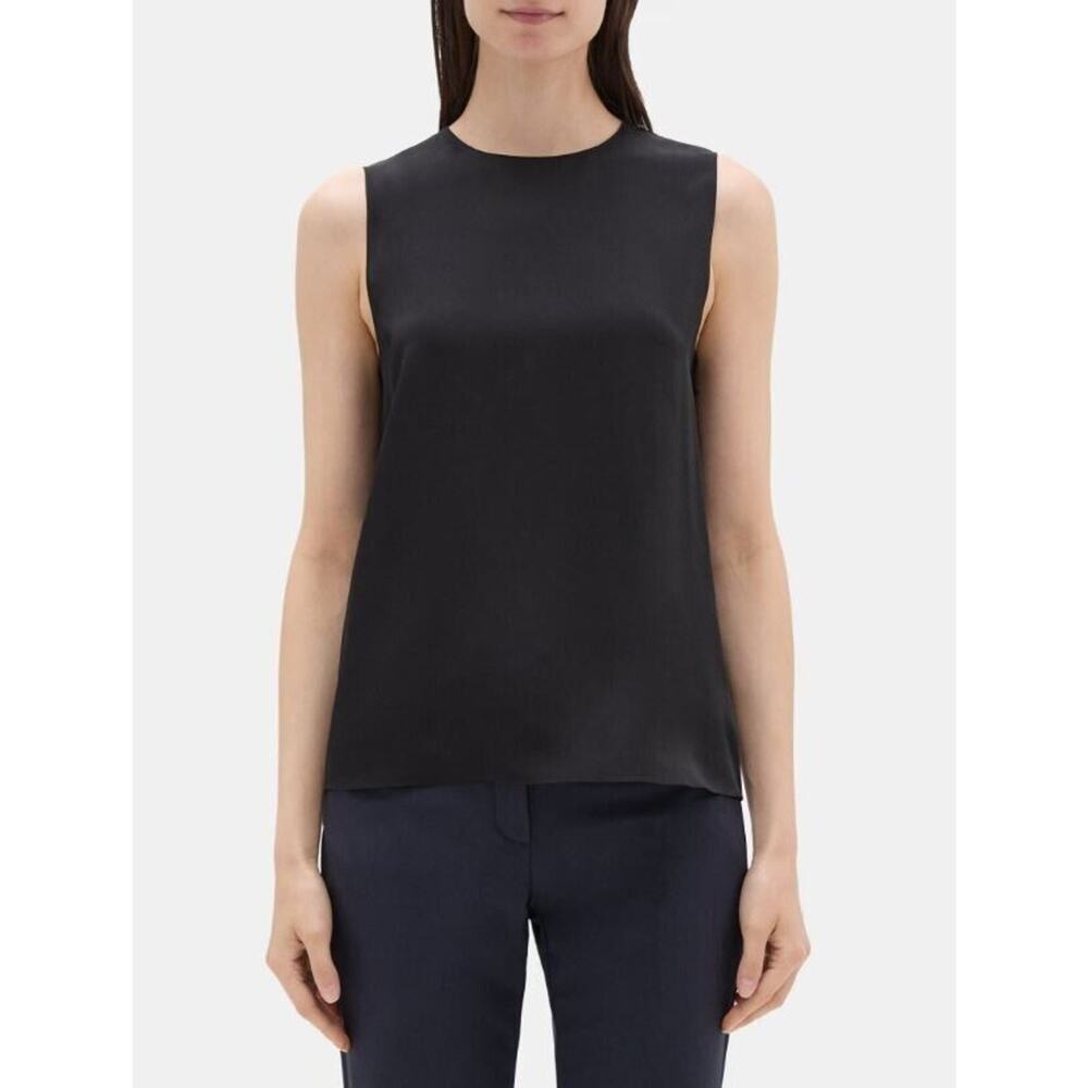 Femme by Design Women's Sleeveless Shell Top in Black Small MSRP $39